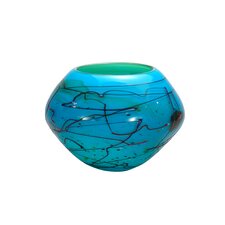 Mystic Blue Decorative Jar Shaped Bowl